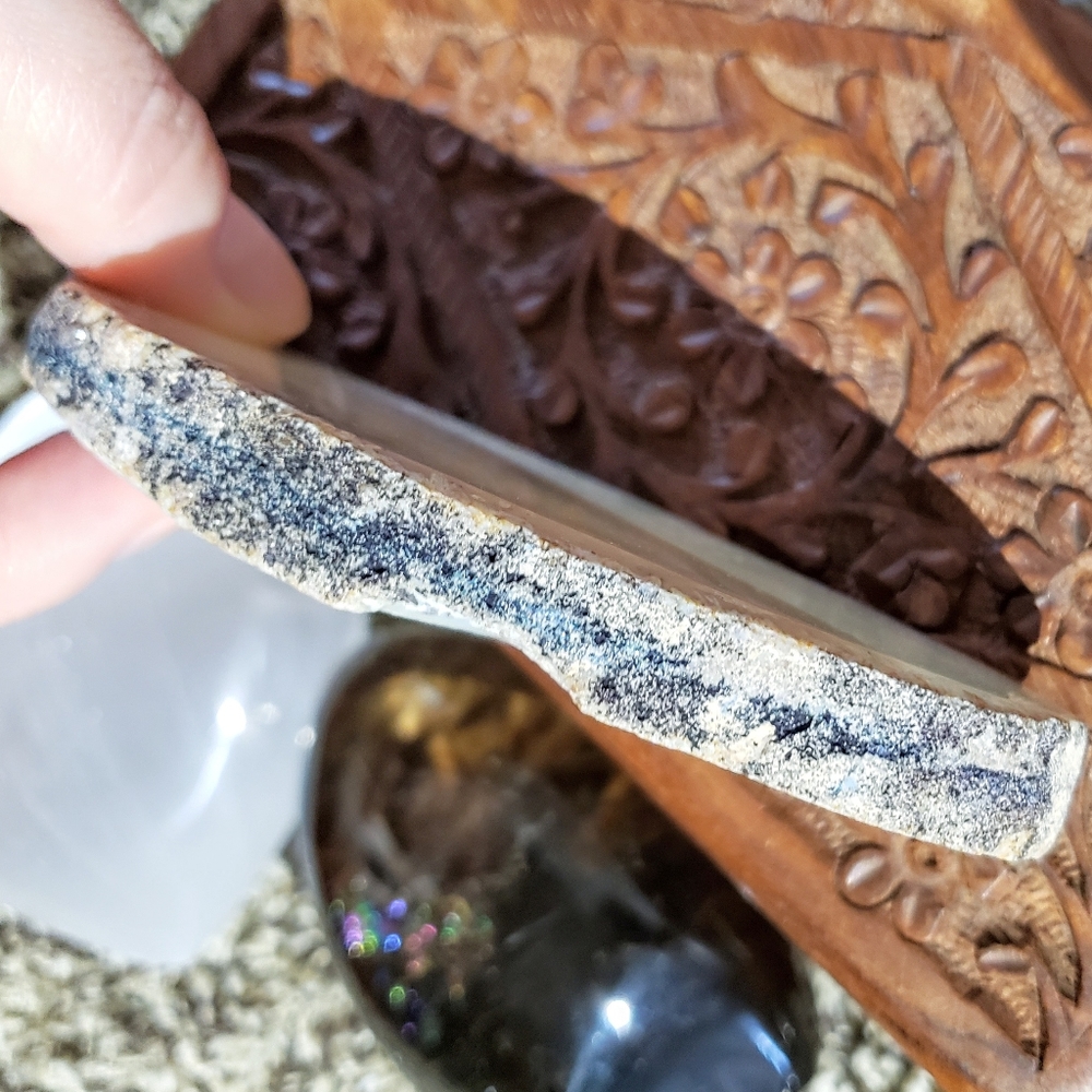 Half polished Agate slice - Picture 5 of 5